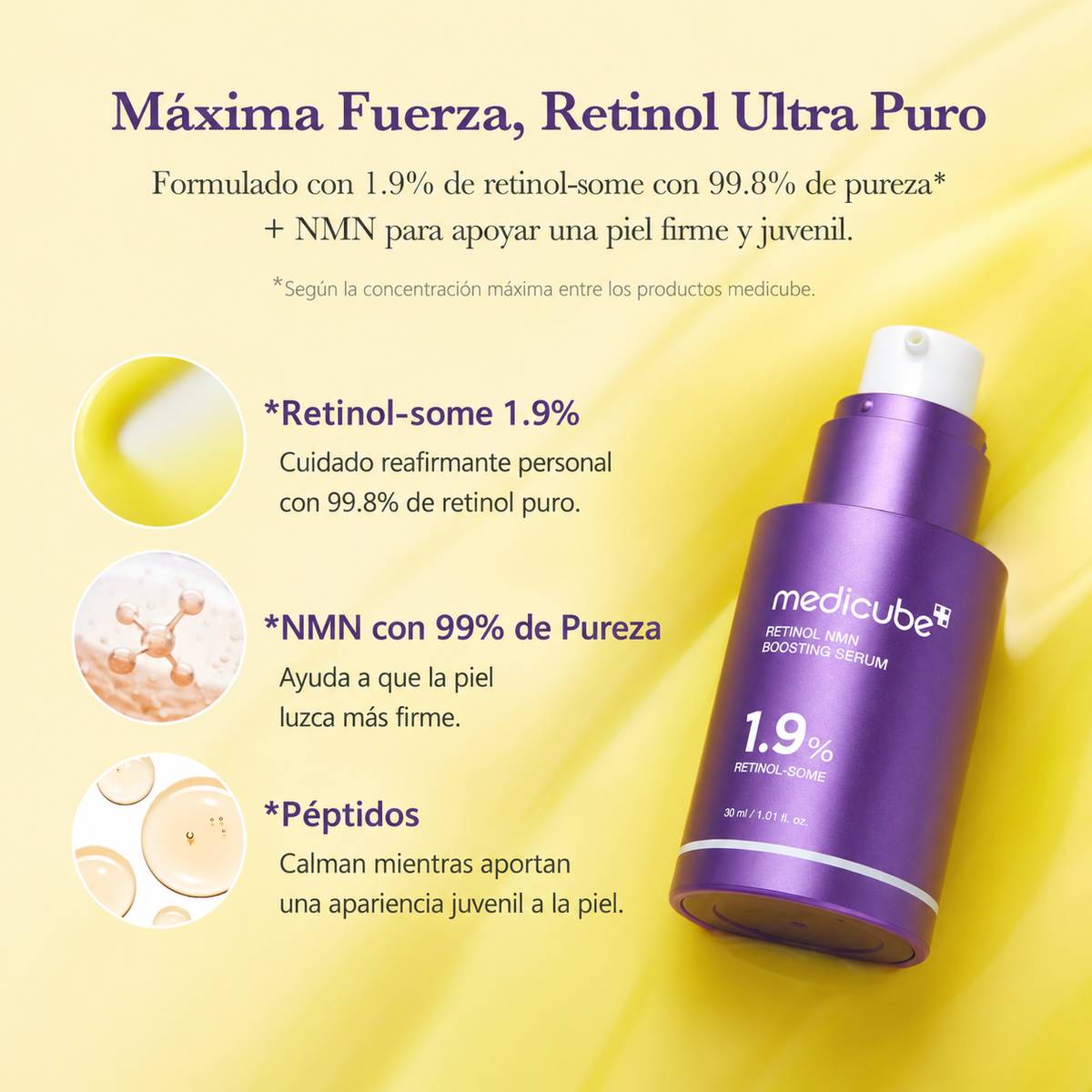 Serum Potenciador Retinol NMN 30 ml. - Medicube