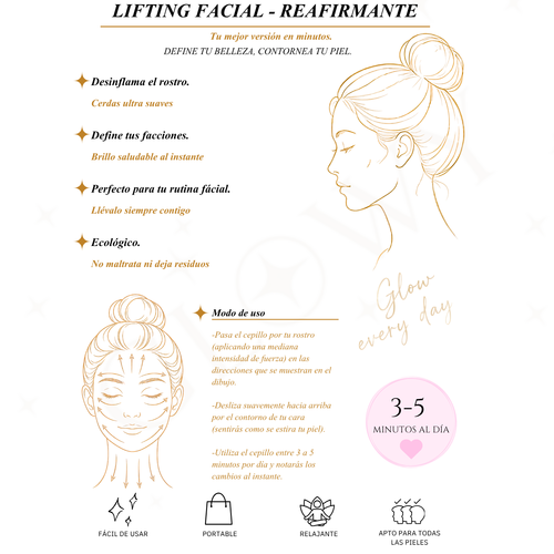Cepillo Facial para Drenaje Linfático