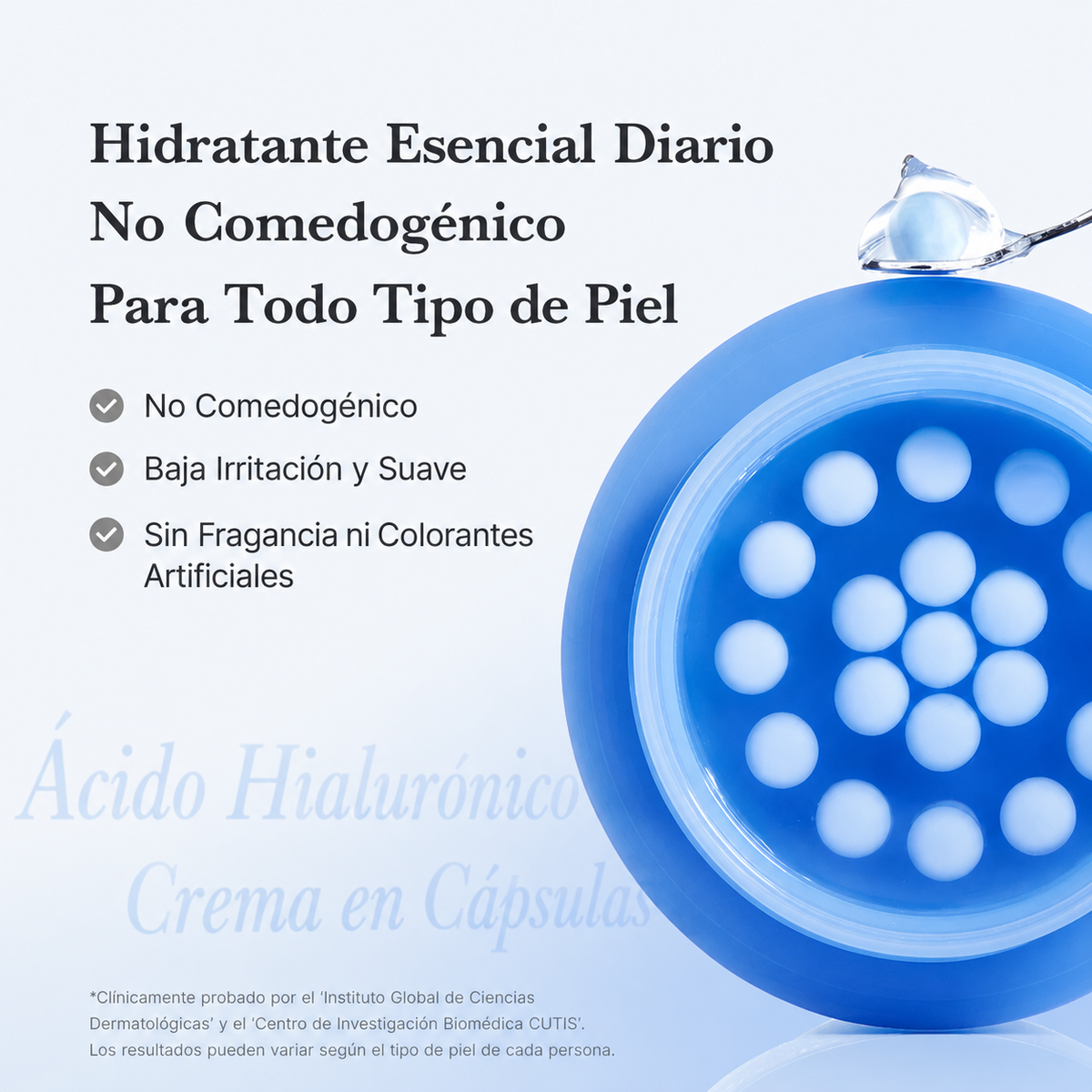 Crema Facial Hidratante con Ácido Hialurónico en Cápsulas - Medicube