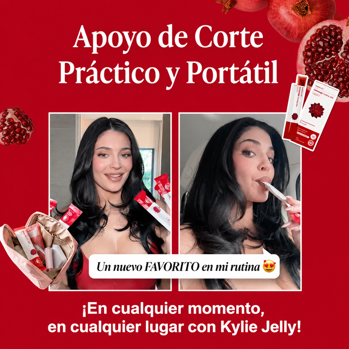 Coleology Cutting Jelly - Sabor Granada -  10 Sobres