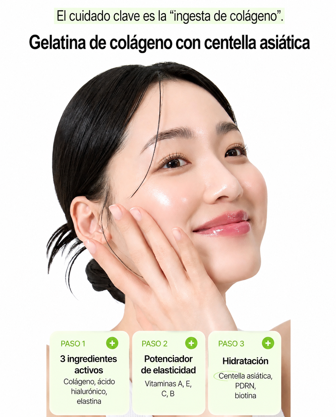 Collagen Centella Jelly - Sabor Manzana Verde - 10 Sobres