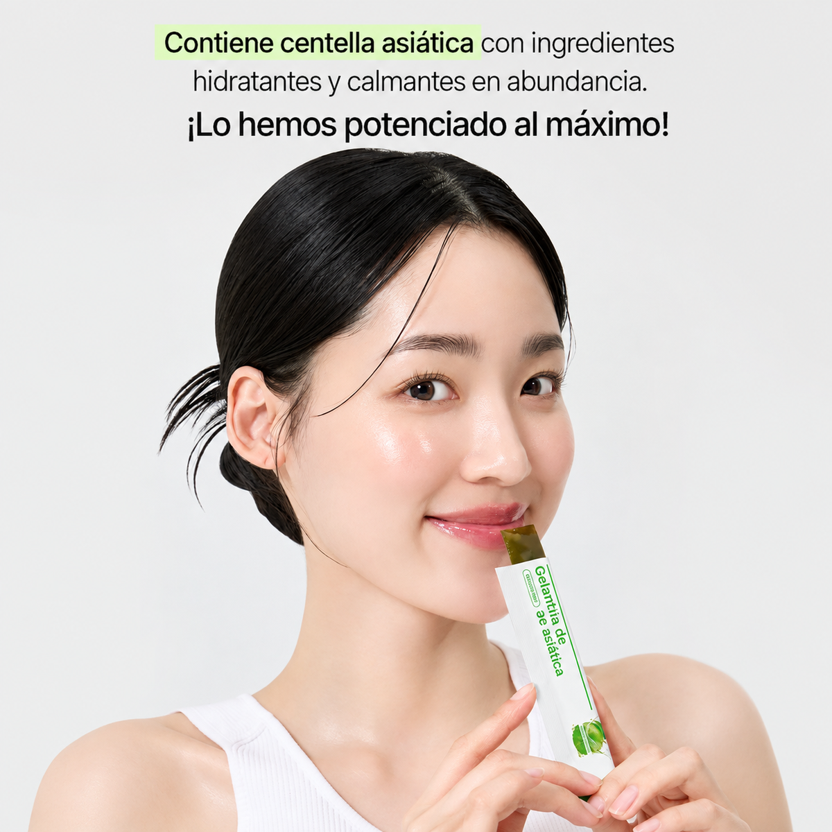 Collagen Centella Jelly - Sabor Manzana Verde - 10 Sobres