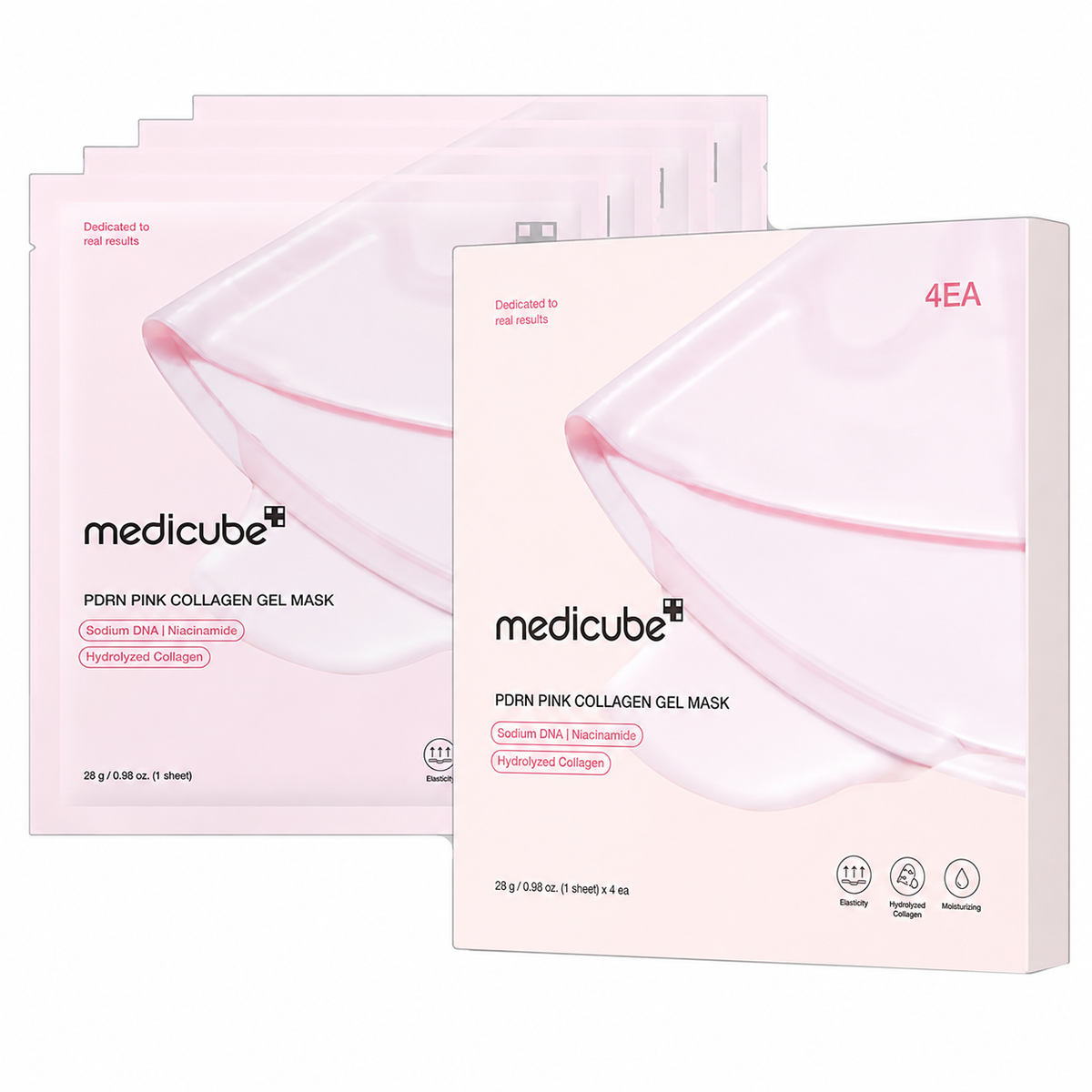 Mascarilla PDRN Pink Colágeno - PACK 4 Unidades