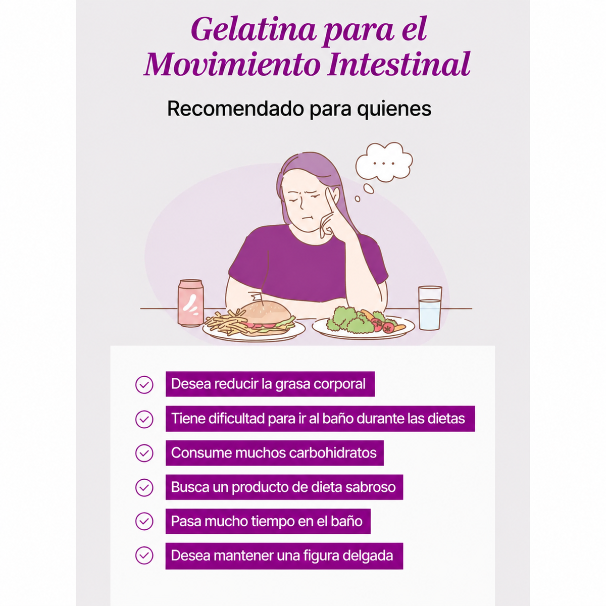 Coleology Bowel Movement Jelly - Sabor Uva - 10 Sobres