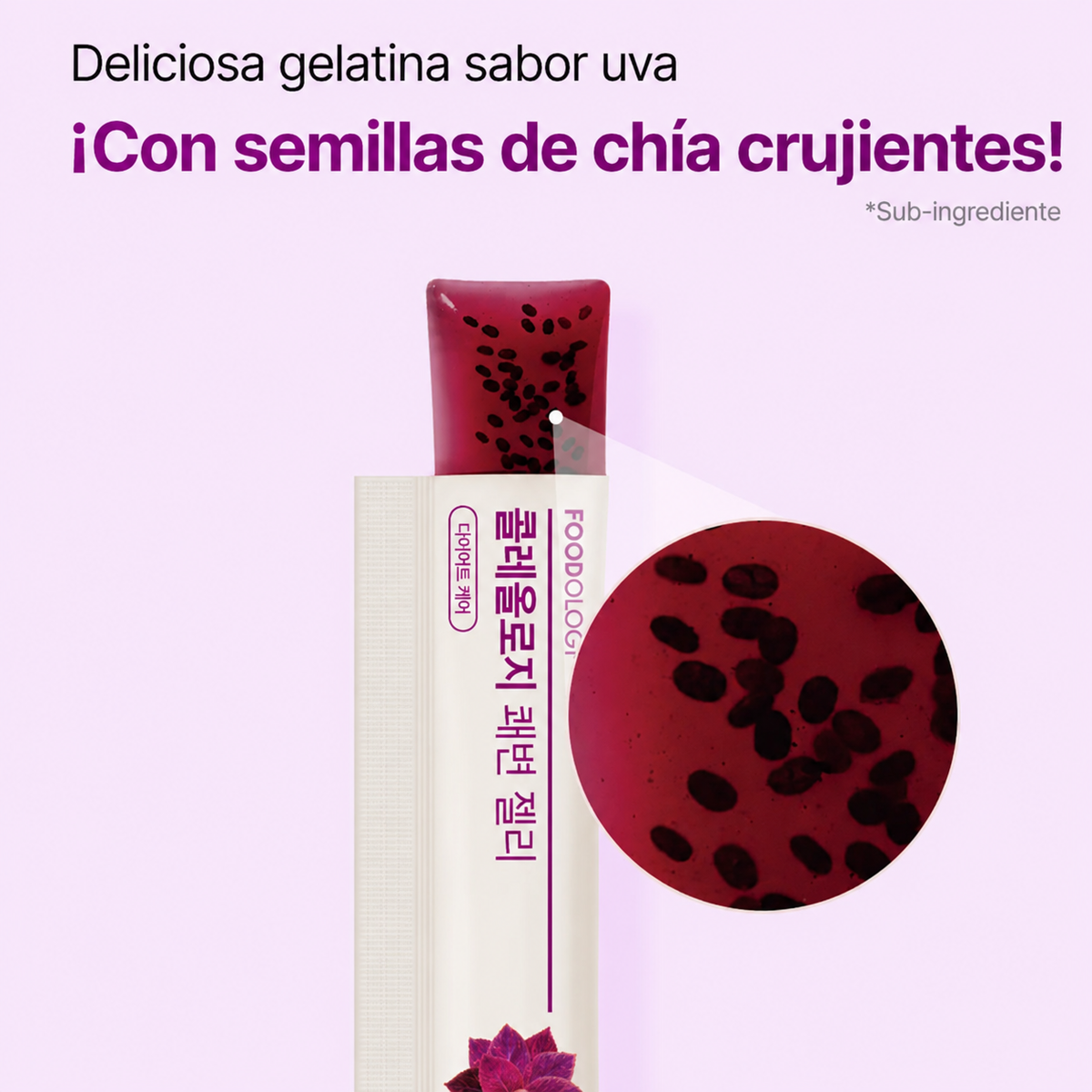 Coleology Bowel Movement Jelly - Sabor Uva - 10 Sobres