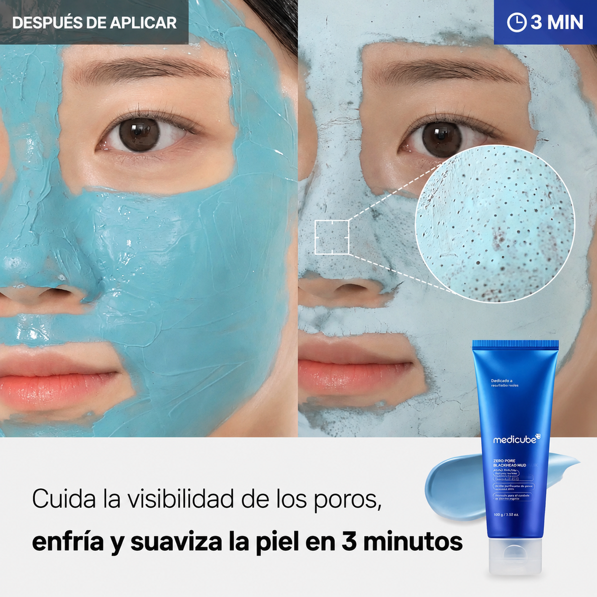 Mascarilla Facial de Arcilla Zero Pore 100g - Medicube
